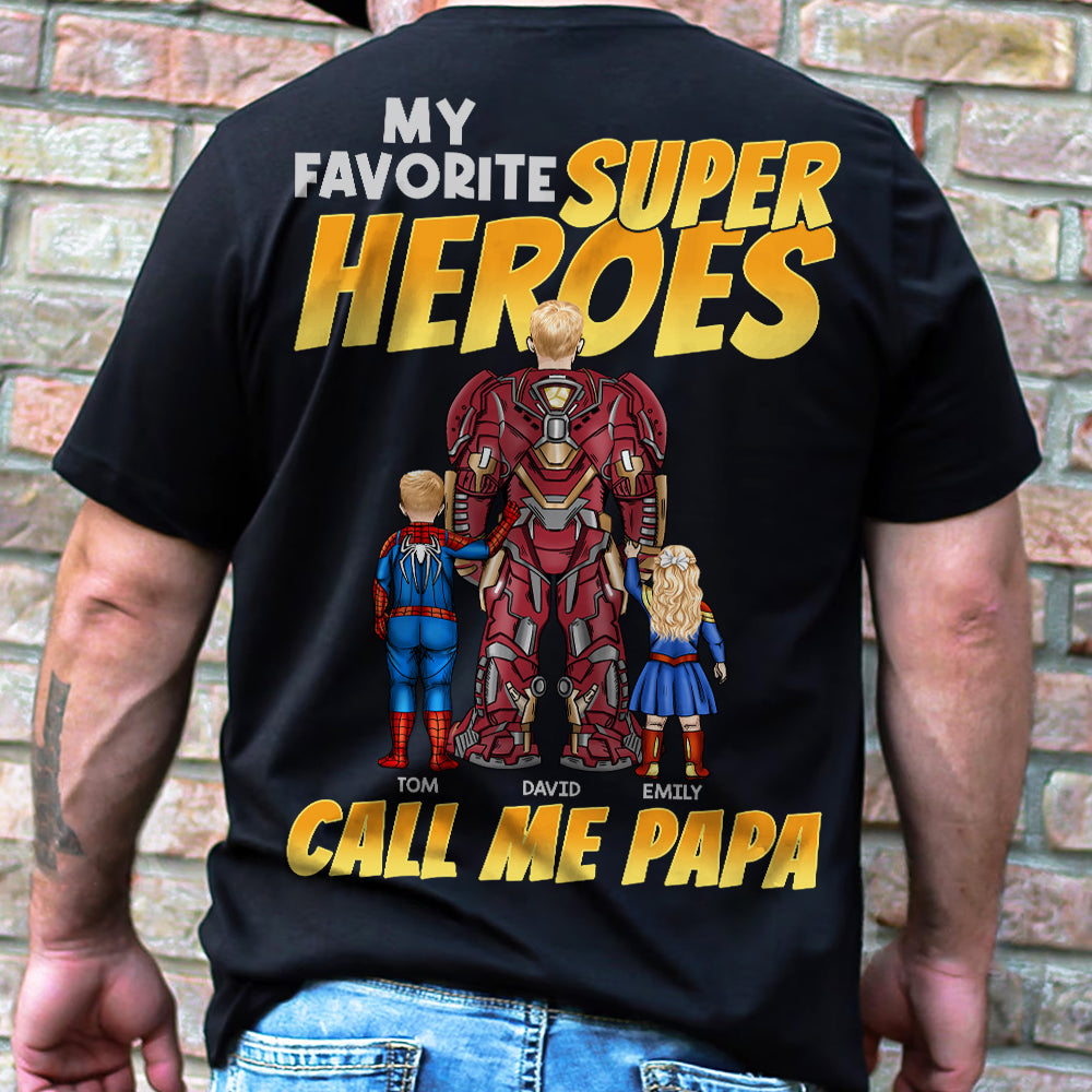 Call Me Super Papa 03ACDT170523TM Personalized Family Shirt Sweatshirt Hoodie, Happy Father's Day Gift - Shirts - GoDuckee