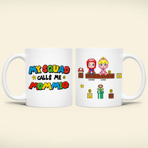 My Squad Calls Me, Gift For Dad, Personalized Mug, Gamer Dad And Kids Mug 03HUTI300523HA - Coffee Mug - GoDuckee