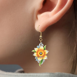 Birth Month Flower Earrings - Personalized Gifts For Her 03huti030725 - Earrings - GoDuckee
