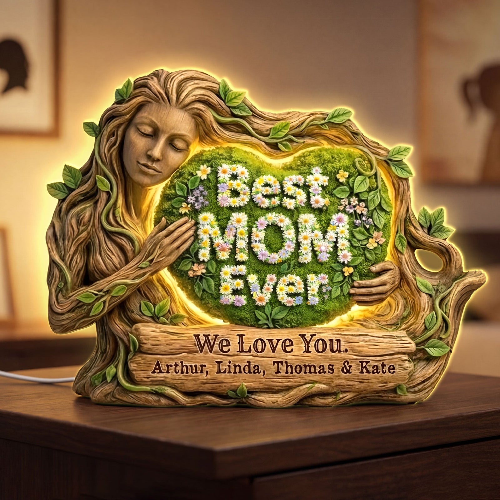 Forest Mom Acrylic Light Box - Personalized Gifts For Mother 01huti221225 - Light Box - GoDuckee