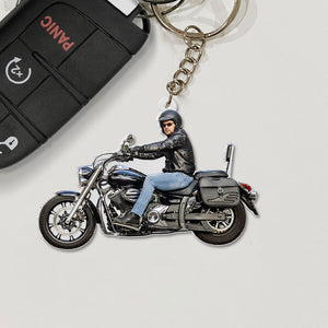 Custom Motorcycle Photo Keychain 06HUTI220623 - Keychains - GoDuckee