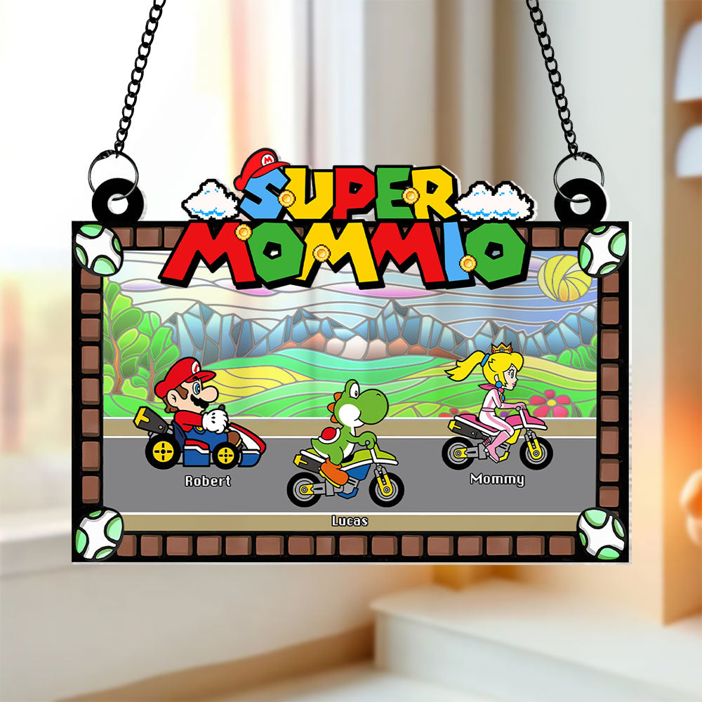 Personalized Gifts For Mom Suncatcher Window Hanging Ornament 05nati270424 - Ornaments - GoDuckee