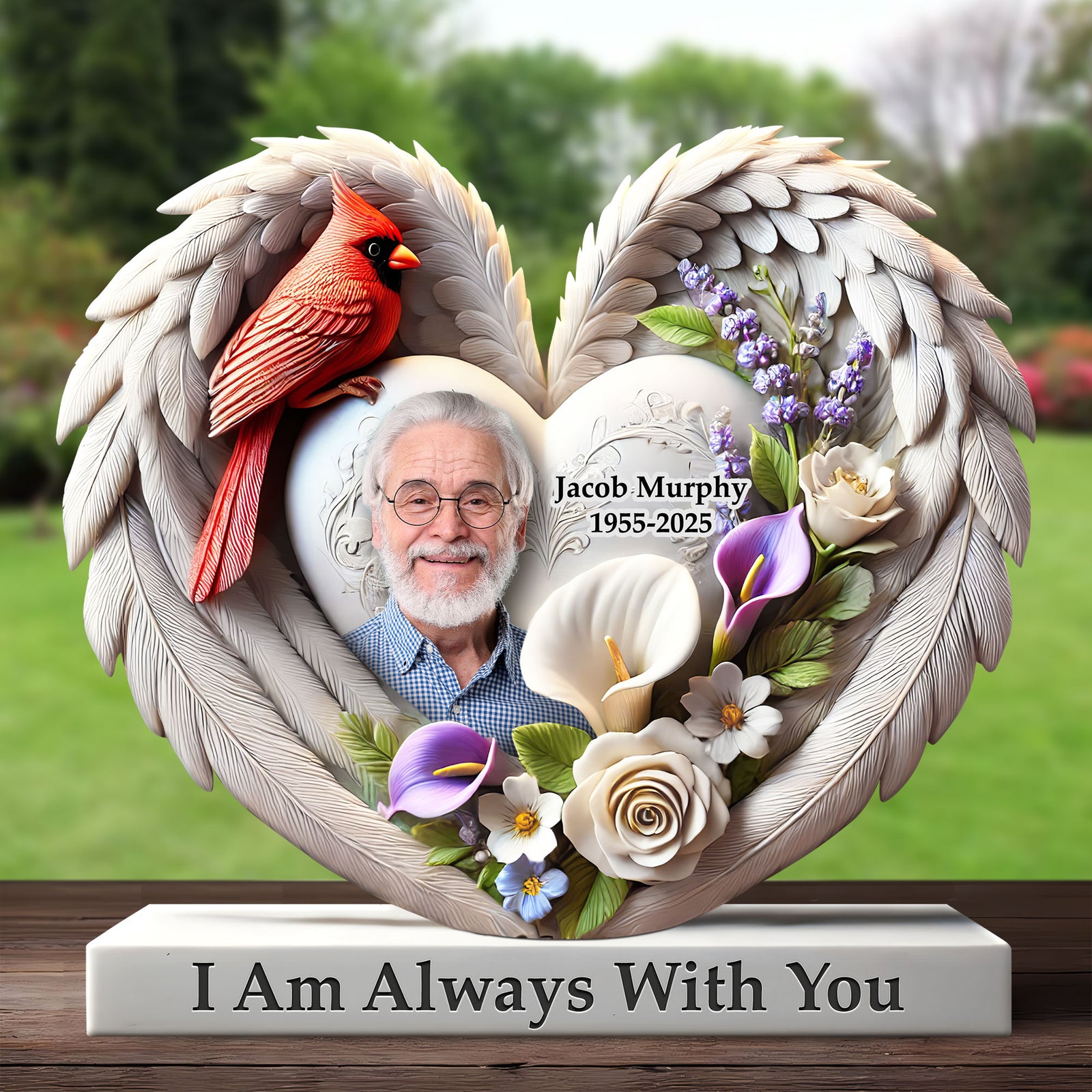 Memorial Heaven Plaque - Custom Photo Gifts 012huti170425 - Shaped Plaques - GoDuckee