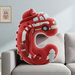 Firefighter Alphabet Initial Letters Custom Shaped Pillow - Personalized Gifts For Firefighters 03ohti081225 - Pillow - GoDuckee