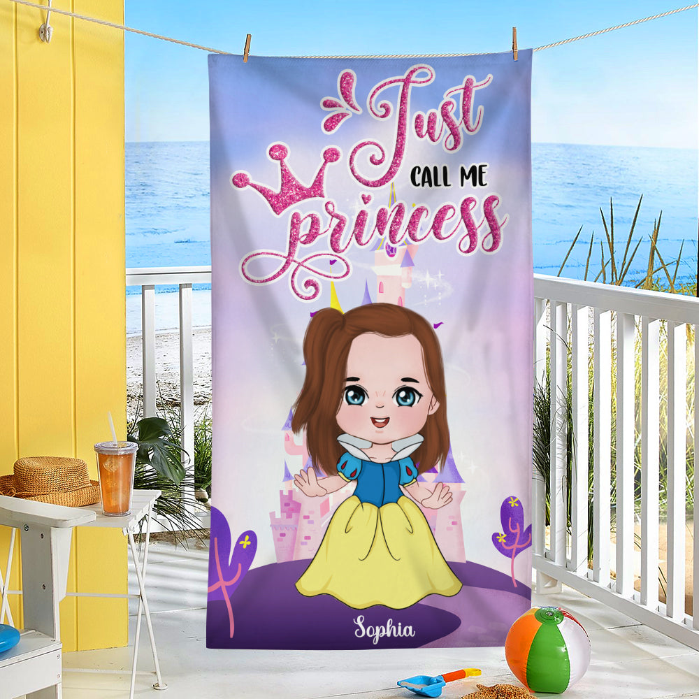 Just Call Me Prince/ Princess, Gift For Kids, Personalized Beach Towel, Magic Kids Beach Towel 03PGTI220823HA - Beach Towel - GoDuckee