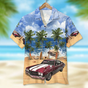 Custom Classic Car Hawaiian Shirt, Aloha Shirt, Summer Beach Pattern (New) - Hawaiian Shirts - GoDuckee