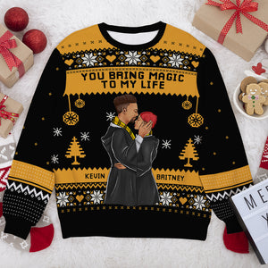 You Bring Magic To My Life 03HUDT160823TM Ugly Sweater, Christmas Gift For Couple - AOP Products - GoDuckee