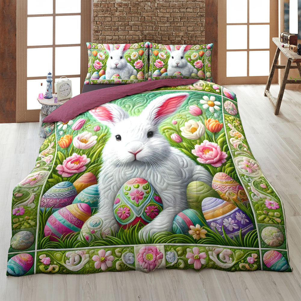 Personalized Gifts For Rabbit Quilt Bed Set Easter Day 03xqti150125 - Blanket - GoDuckee