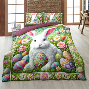 Personalized Gifts For Rabbit Quilt Bed Set Easter Day 03xqti150125 - Blanket - GoDuckee