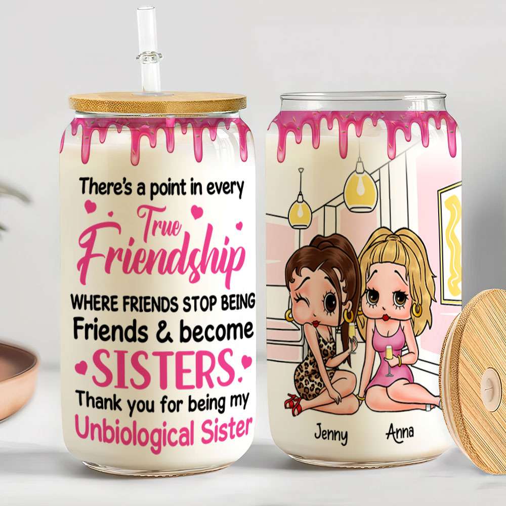 Personalized Gifts For Friends Glass Can 03NATI190624HH - Glass Can - GoDuckee