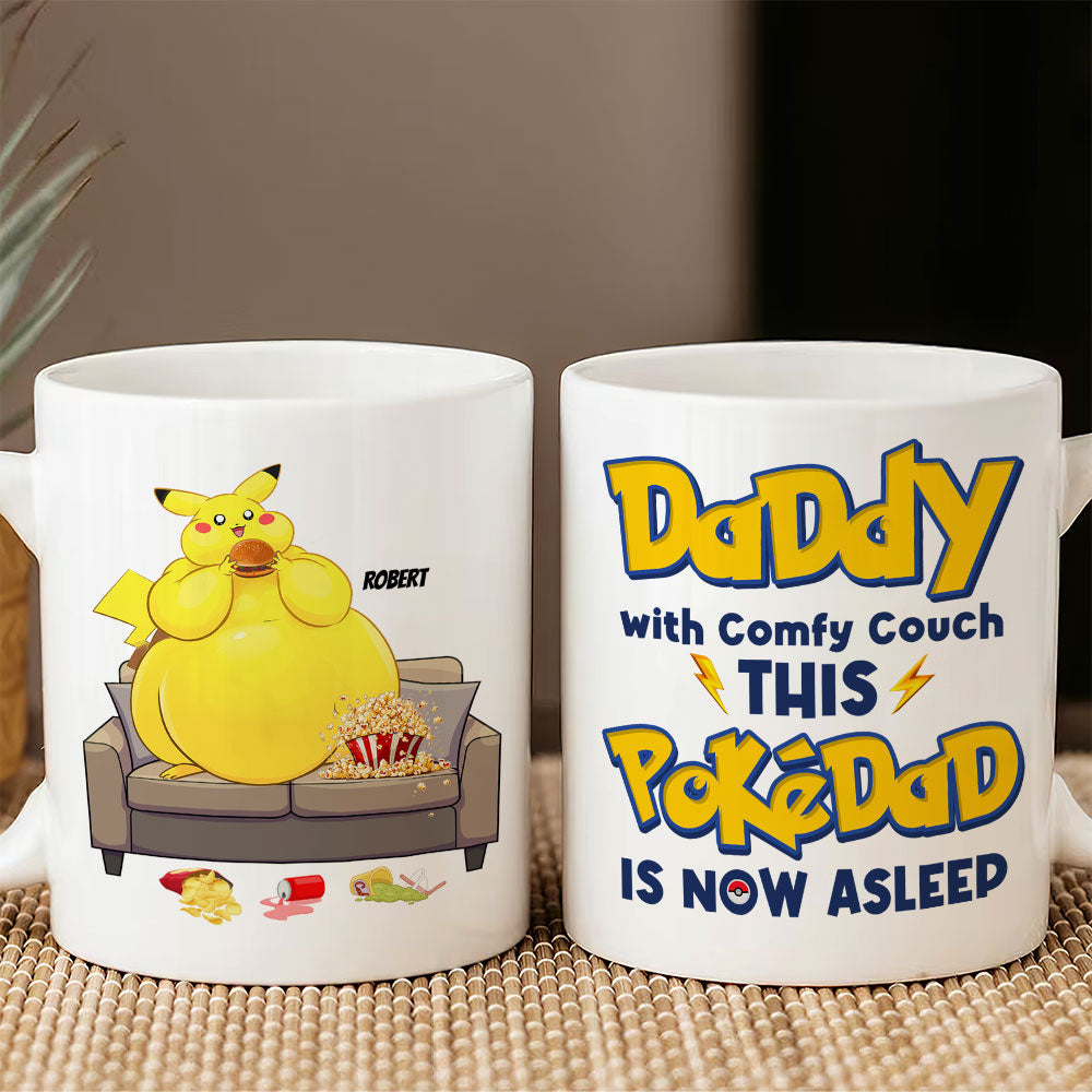 Personalized Gifts For Dads Coffee Mug Daddy With A Comfy Couch 01KATI310124 - Coffee Mugs - GoDuckee