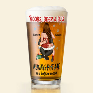 Personalized Gifts For Naughty Couple Beer Glass 04nati160924hh - Beer Glasses - GoDuckee