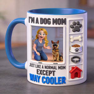 Dog Lover Coffee Accent Mug - Personalized Gifts For Dog Mom Coffee Mug 02KITI040226 - Coffee Mug - GoDuckee
