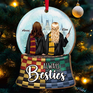 Always Besties, Gift For Friends, Personalized Acrylic Ornament, Wizard Friends Ornament, Christmas Gift 03HUTI270923TM - Ornament - GoDuckee