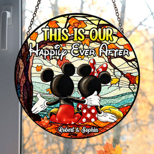 Personalized Gifts For Couple Suncatcher, Romantic Autumn 02QHTI120824 - Ornament - GoDuckee