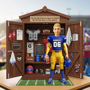 Personal Football Locker Plaque - Personalized Gifts For Football Lovers 02ohti230625 - Shaped Plaques - GoDuckee
