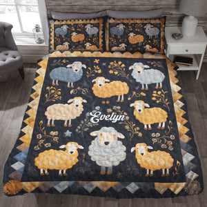 Personalized Gifts For Sheep Lover Quilt Bed Set 01kati261224 - Blanket - GoDuckee