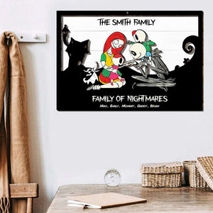 Horror Family Dad Mom 02QHDT180423 Personalized Layers Wood Sign - Wood Sign - GoDuckee