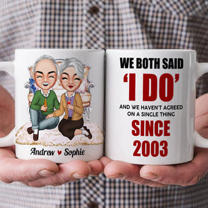 Universary Couple Drinking, Personalized Couple Coffee Mug - Coffee Mug - GoDuckee