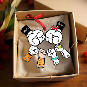 Personalized Gifts For Family Christmas Ornament Family Hands 04ohti231124 - Ornament - GoDuckee