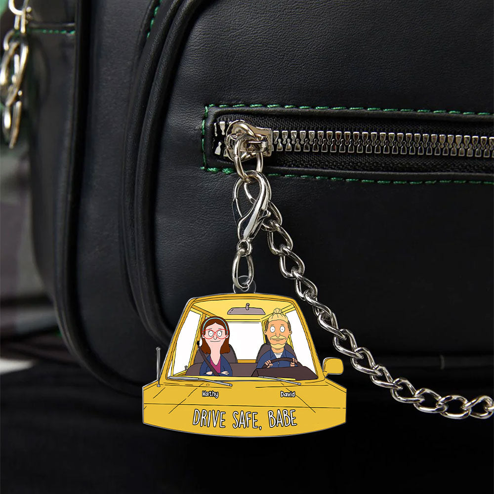 Personalized Gifts For Couple Keychain, Drive Safe [Custom Nickname] 03qhti050225hg - Keychains - GoDuckee