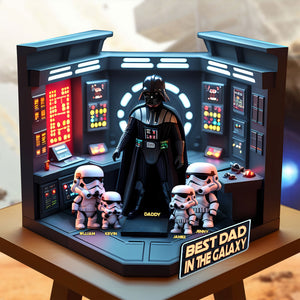 Personalized Gifts For Dad Plaque Best Dad In The Galaxy 04xqti120425 - Shaped Plaques - GoDuckee