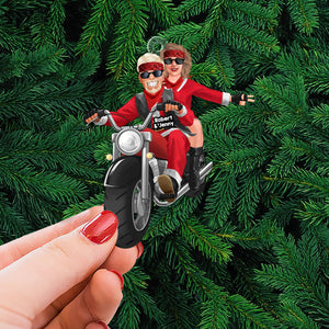 Personalized Gift For Couple Christmas Ornament Motorbike Couple 016ACTI111124DA - Ornament - GoDuckee