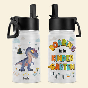 Roaring Into Kinder Garten 51HUDT150623 Personalized Dinosaur Kid Tumbler - Kid Tumbler - GoDuckee
