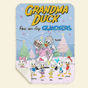 Personalized Christmas Gifts For Grandma Blanket, Grandma Duck 04kati011024 - Blanket - GoDuckee