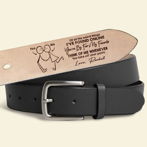 Personalized Gifts For Couple Leather Belt 04nati070624 - Belts - GoDuckee