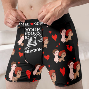 Personalized Gifts For Couple Men's Boxers 06TODC060624 - Boxers & Briefs - GoDuckee