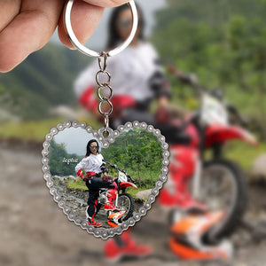 Custom Motorcycle Photo Keychain 02HUTI220623 - Keychains - GoDuckee