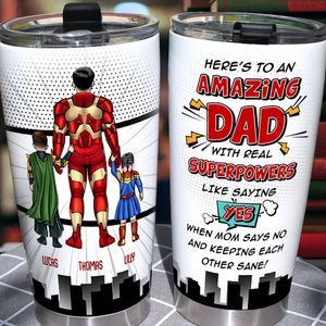 Amazing Dad Personalized 02DNLI160223TM Tumbler Gift For Dad - Tumbler Cup - GoDuckee