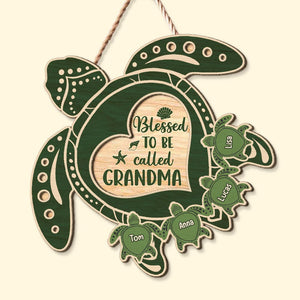 Personalized Gifts For Grandma Wood Sign Blessed To Be Called Grandma - Wood Signs - GoDuckee