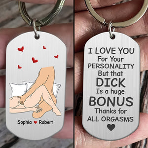 Personalized Gifts For Couples Keychain I Love You For Your Personality - Keychains - GoDuckee