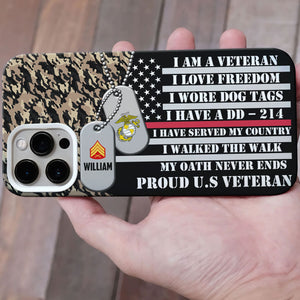 Personalized Gifts For Veteran Frosted Phone Case 01toti020724 - Phone Case - GoDuckee