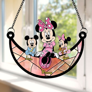 Personalized Gifts For Mom Suncatcher Window Hanging Ornament 07OHTI250424PA Mother's Day - Ornaments - GoDuckee