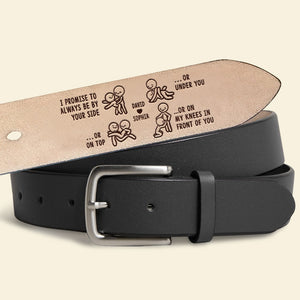 Personalized Gifts For Couple Leather Belt 01ohti130624 - Belts - GoDuckee