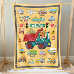 Custom Photo Gifts For Kid Blanket Cars Collection - Blankets - GoDuckee