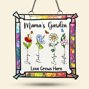 Personalized Gifts For Mom Suncatcher, Custom Birth Month Flowers 03qhti140225 - Ornament - GoDuckee