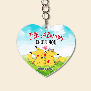 Couple, I'll Always Chu's You, Personalized Keychain, Gift For Couple, 01OHTI050723 - Keychains - GoDuckee