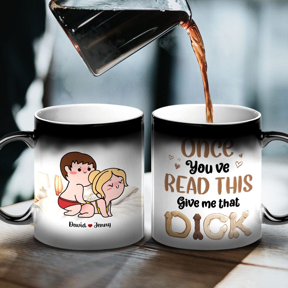 Personalized Gifts For Couple Magic Mug Once You've Read This Give Me That - Coffee Mugs - GoDuckee