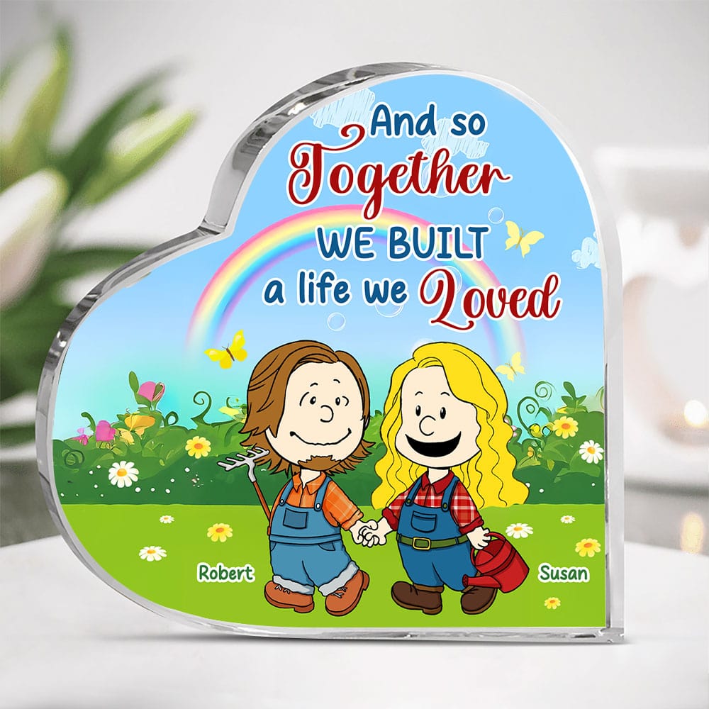 Personalized Gifts For Farmer Couple Heart Plaque 03toti200125hg - Shaped Plaques - GoDuckee