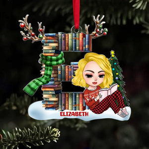 Custom Alphabet Letter Gifts For Book Lovers Ornament 02ohti151024 - Ornament - GoDuckee