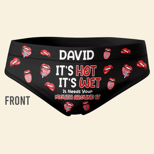 Personalized Gifts For Couples Briefs It's Wet To Be Naughty - Boxers & Briefs - GoDuckee
