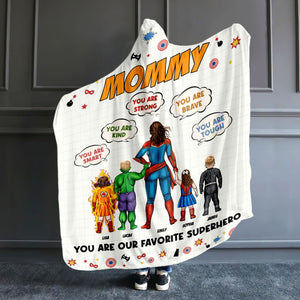 Personalized Gift For Mom Wearable Blanket Hoodie You Are Our Favourite Suoperhero 01NATI020324PA - Blankets - GoDuckee