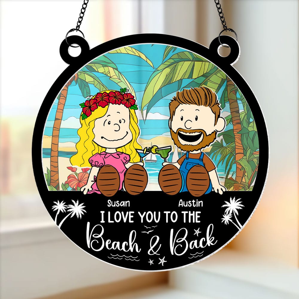 Personalized Gifts For Couple Suncatcher Ornament 04toti080125pa - Ornament - GoDuckee