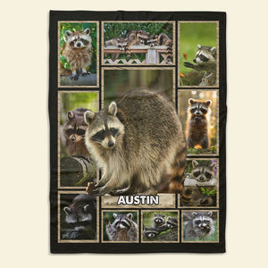 Personalize Gifts For Raccoon Lover Blanket 031qhti030125 - Blanket - GoDuckee