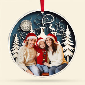 Custom Photo Gifts For Family Ornament First Christmas 05xqti110924 - Ornament - GoDuckee