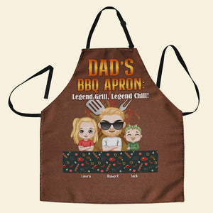 Personalized Gifts For Father Aprons Dad's BBQ - Aprons - GoDuckee